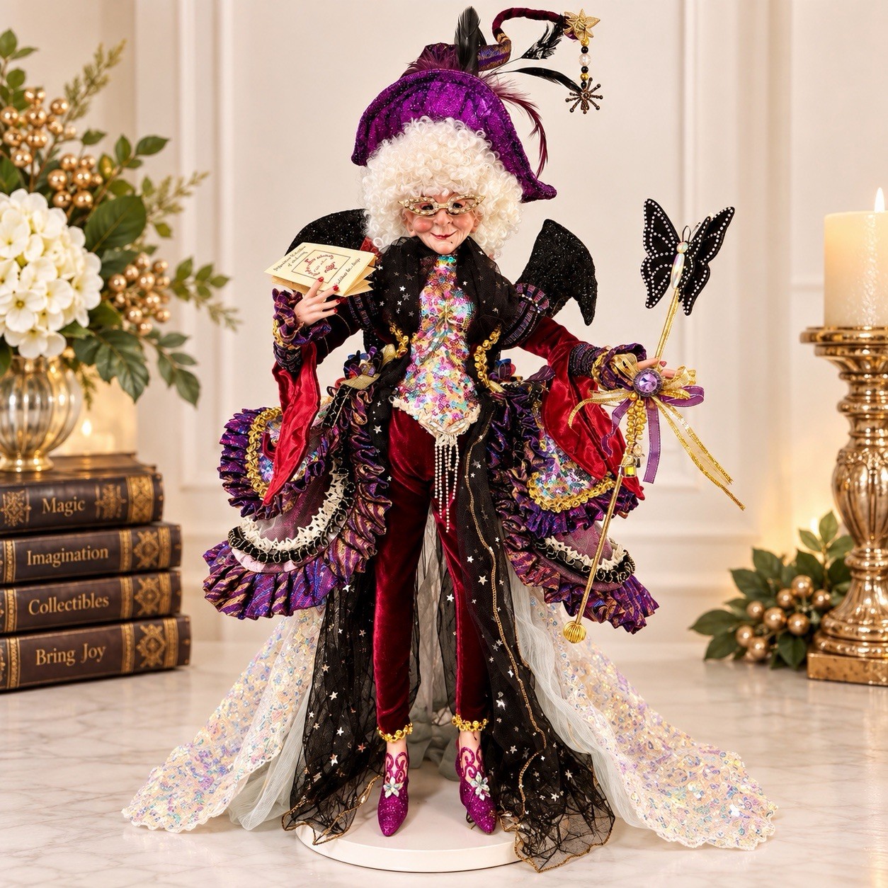 NIB 2024 Mark Roberts Mariposa Witch Doll Large ~3 Ft Tall, #45 of 125, 51-44720