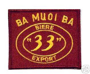 VIETNAM BIERE BEER BA MUOI BA 33 AKA TIGER PISS NAM EMBROIDERED PATCH