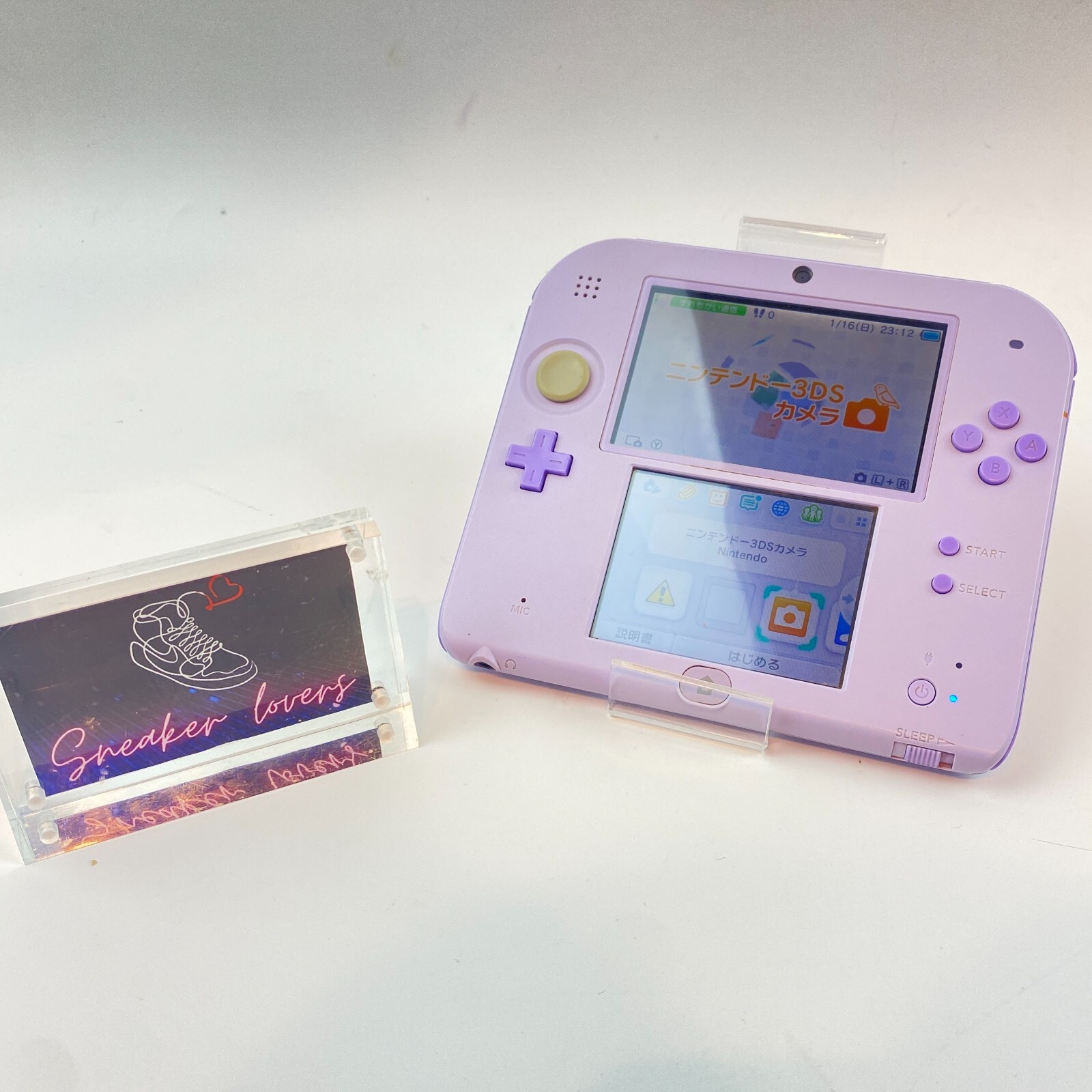 Nintendo 2DS Console System Lavender purple tested fast ship From Japan
