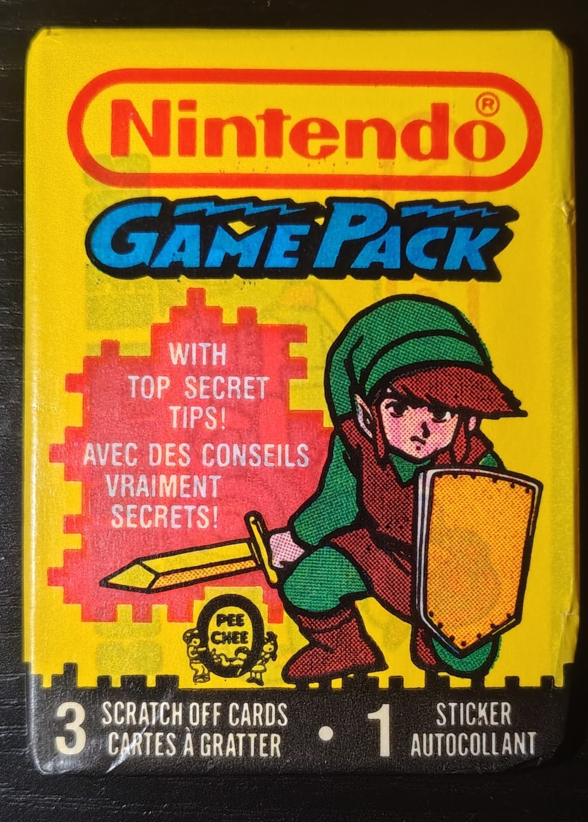 1989 O-Pee-Chee OPC Topps Nintendo Game Pack -LINK- Series 1 UNOPENED