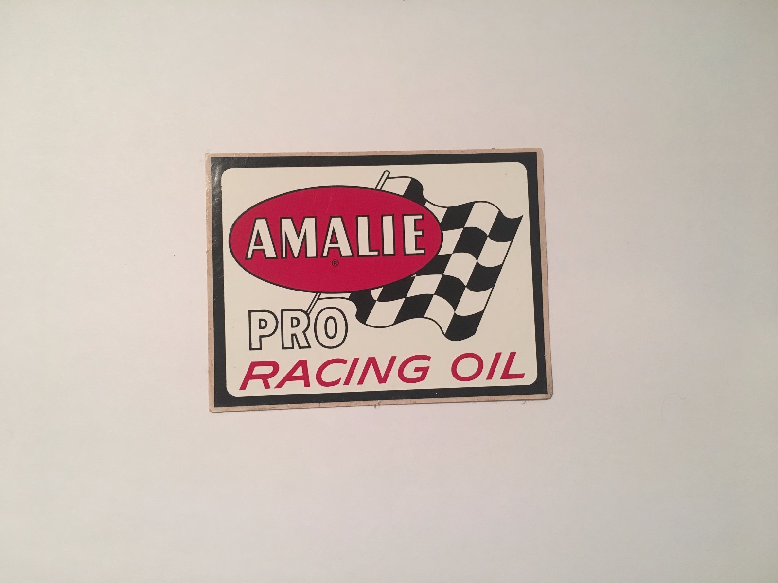 1968 AMALIE PRO RACING OIL ORIGINAL VINTAGE RACING STICKER DECAL NOS NASCAR 