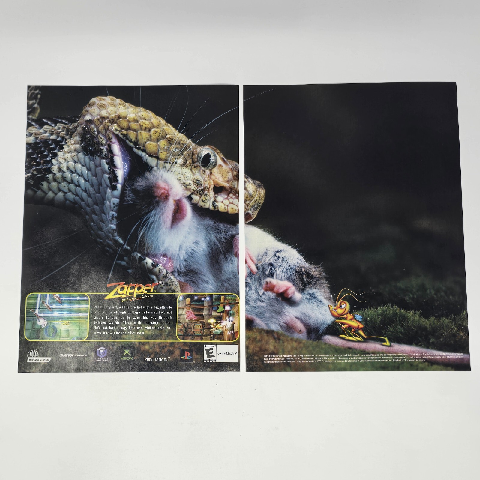 Zapper One Wicked Cricket GameCube Xbox PS2 Attitude Print Ad/Poster Promo Art