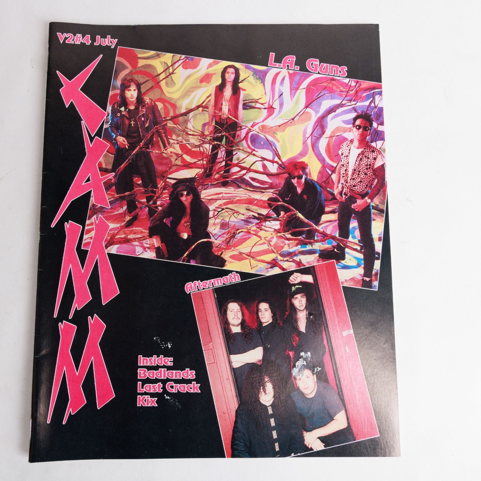 CAMM Chicago Area Music Magazine L.A. GUNS 90s Hair Band JULY 1992 Badlands Kix