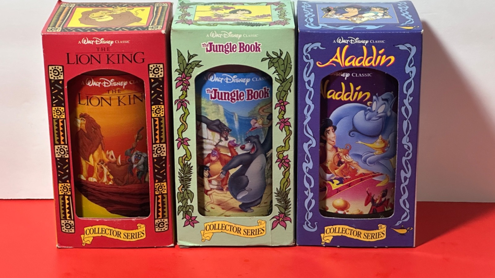 McDonald\'s Disney\'s Collector Series Cups 3 Different MIB\'s - 1994