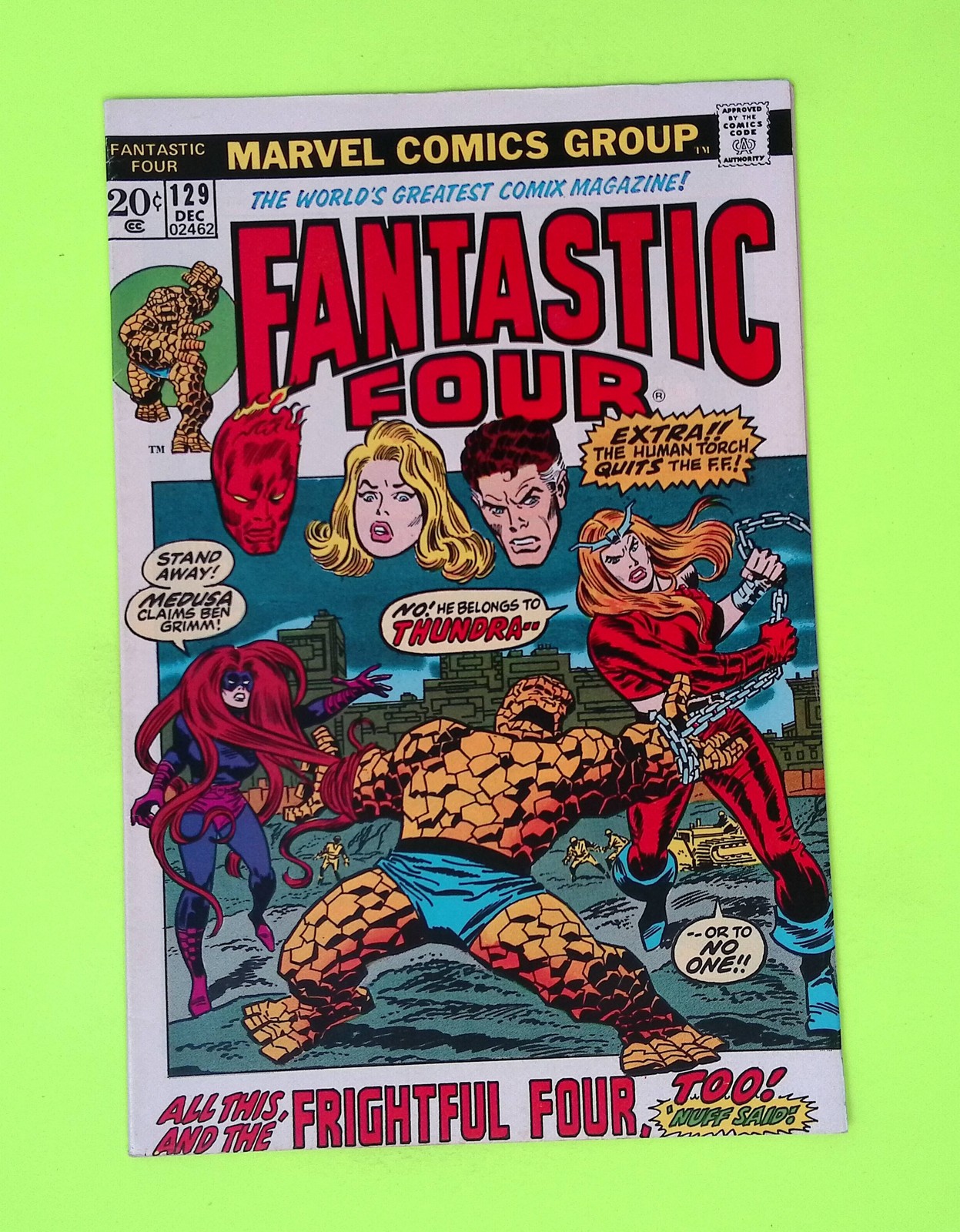 Fantastic Four #129 Vol. 1 1972 Marvel Comics 1st App High Grade J60-249