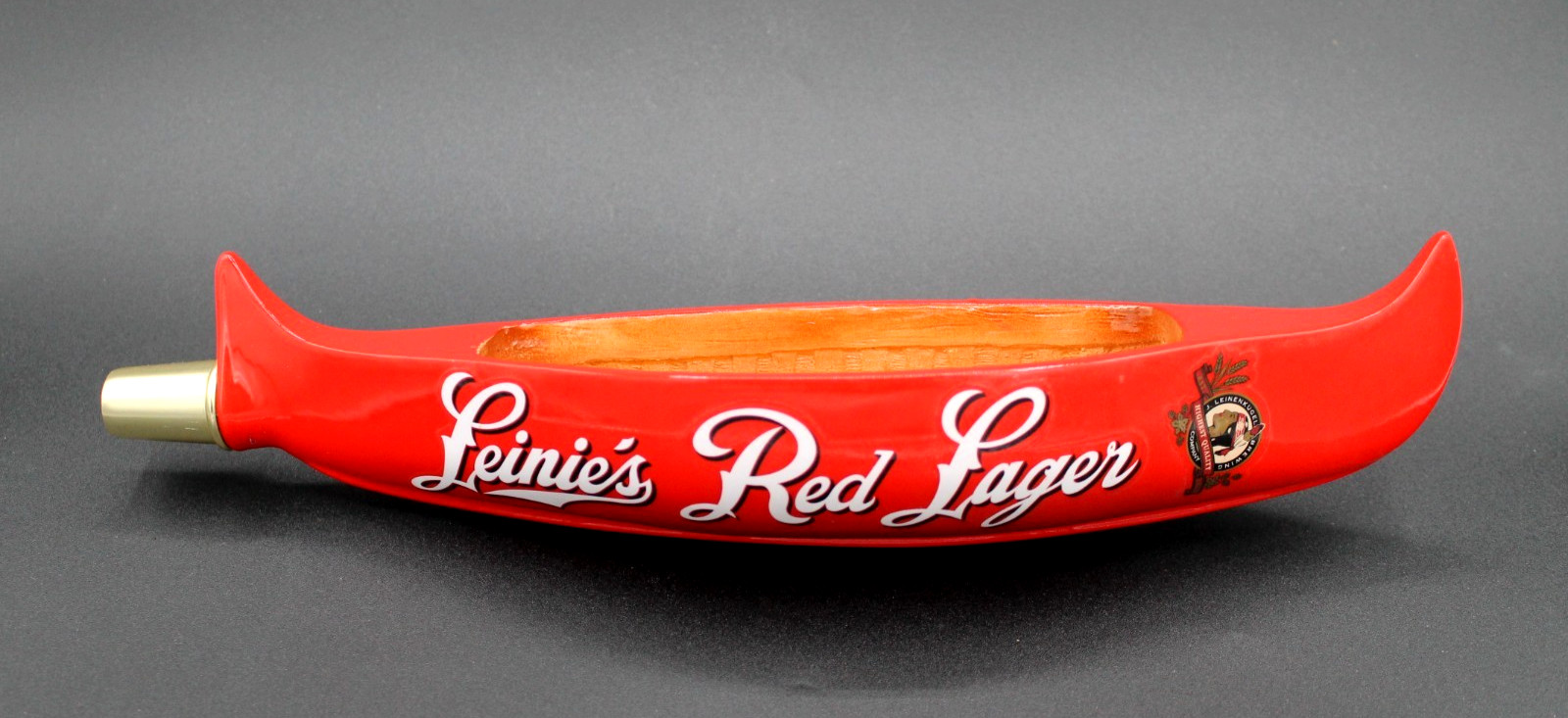Leinenkugel's Leinie's Red Lager CanoeTap Beer Handle Red 13.5  Rare  Unused