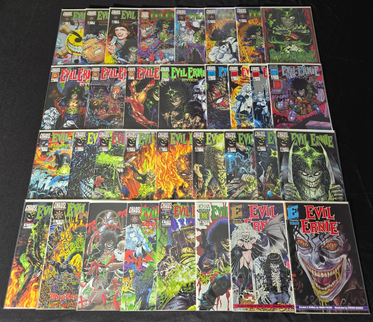 AnotherTime Lot of 33 Evil Ernie Comic Books Eternity #3 #5 Straight to Hell +++