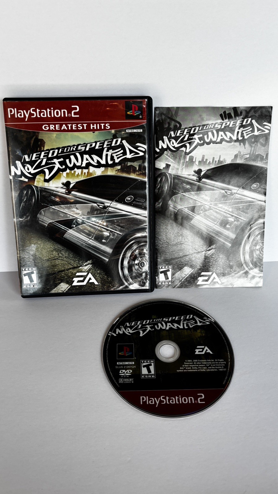 EA Need for Speed: Most Wanted Greatest Hits (PS2, 2005) complete & working