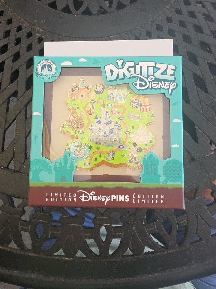 Disney Parks Digitize Disneyland DLR Map Jumbo Pin 2026 LE 2500