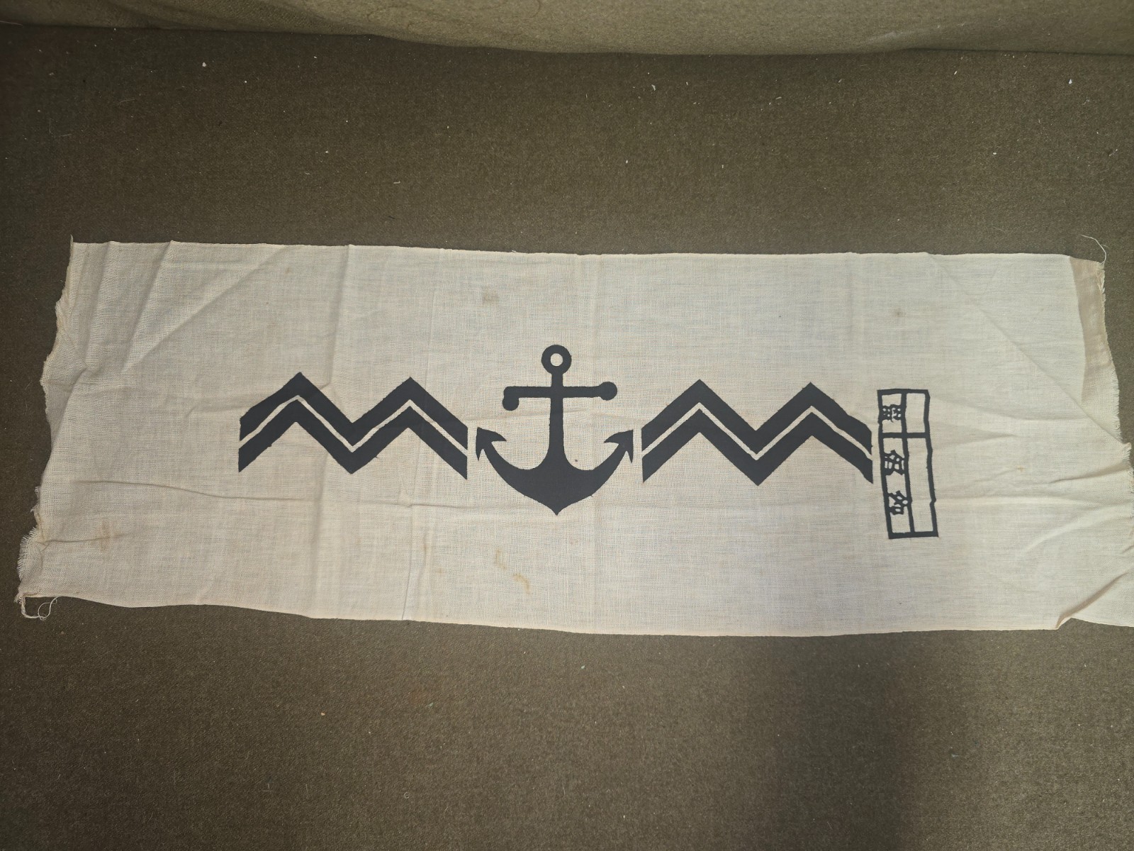 WWII Imperial Japanese Navy Headband Hachimaki.