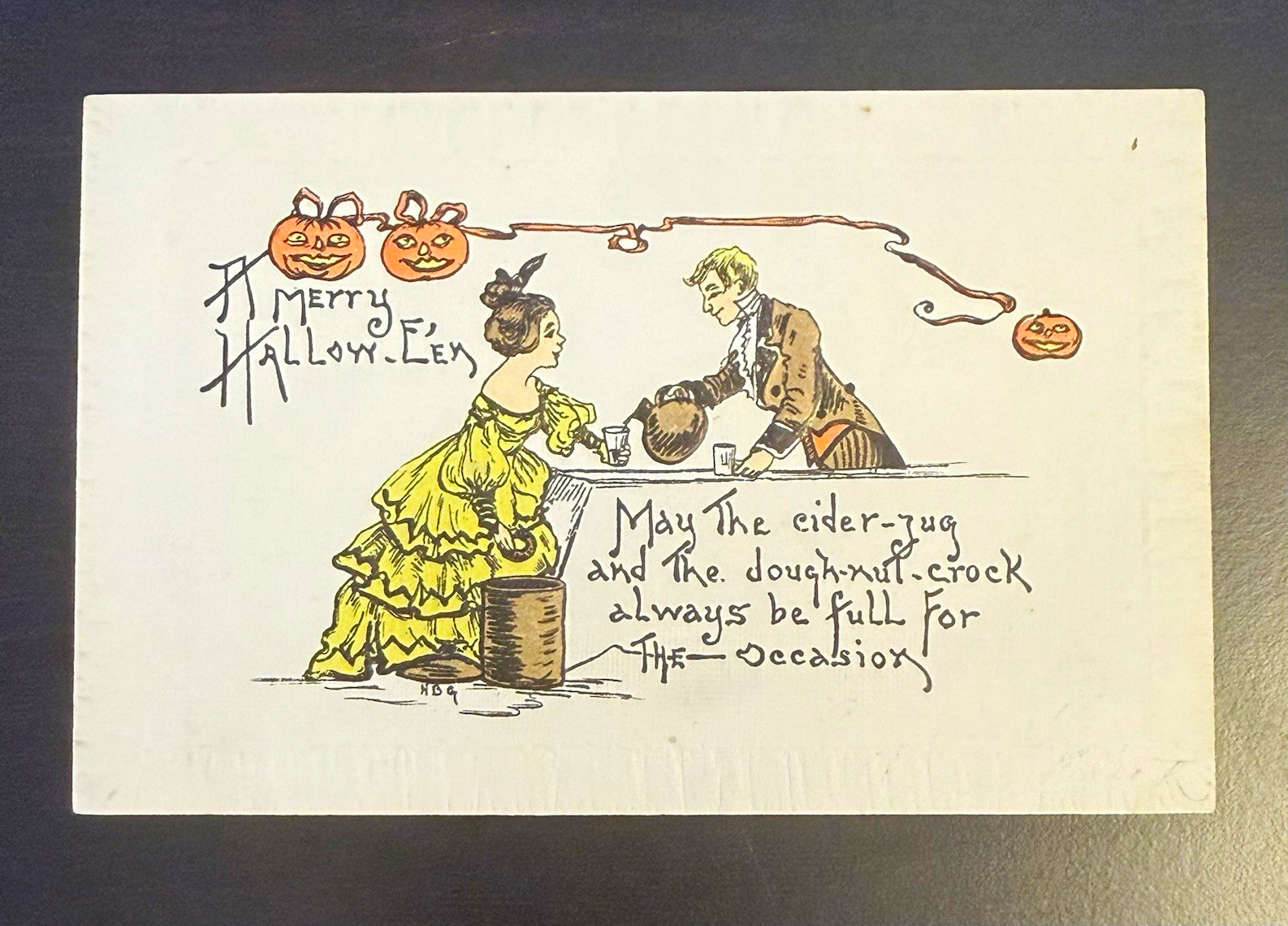 Halloween Postcard-\