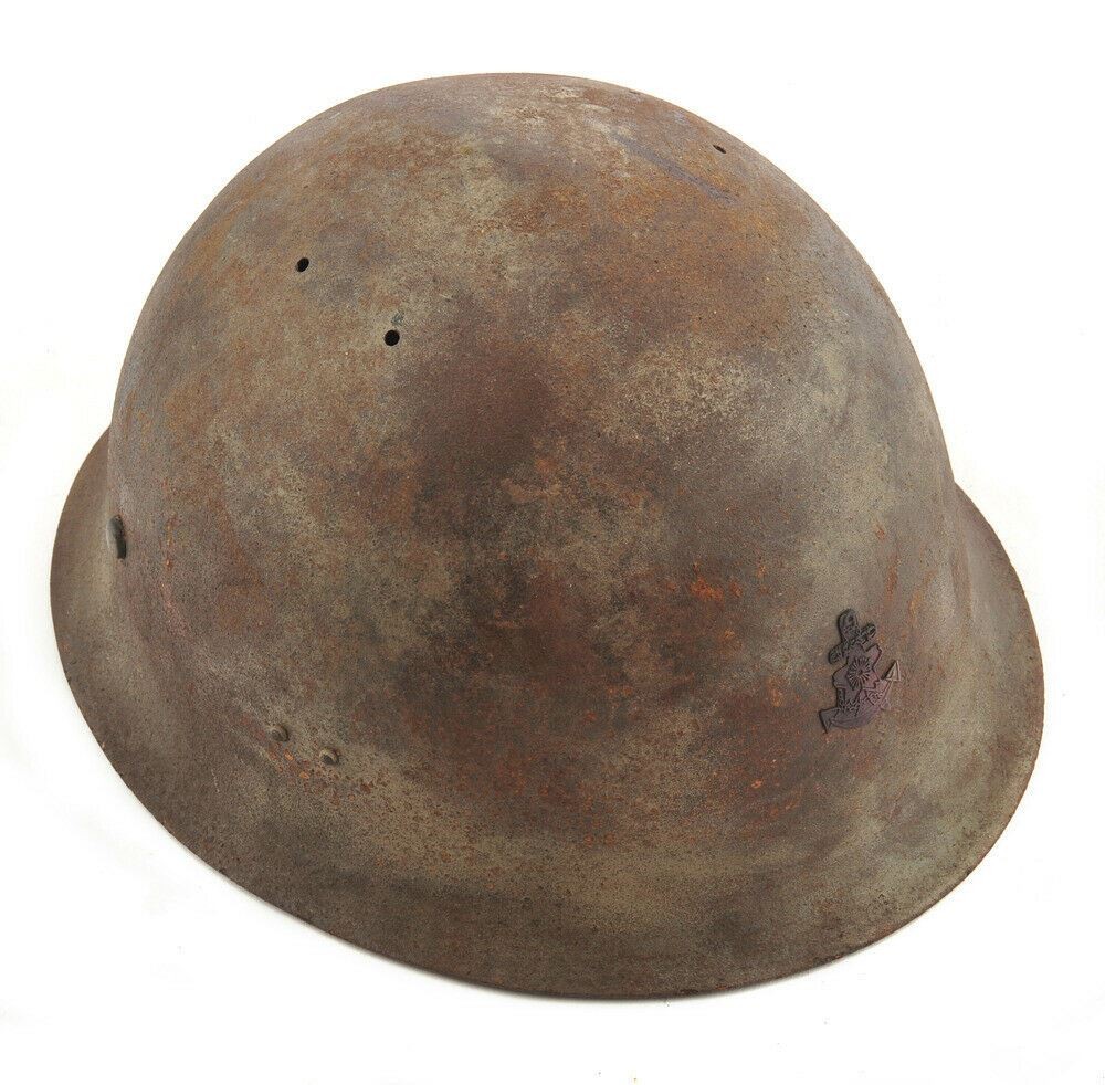 Japanese WW2 Imperial Naval Landing Forces (Marines) Helmet Hand Aged