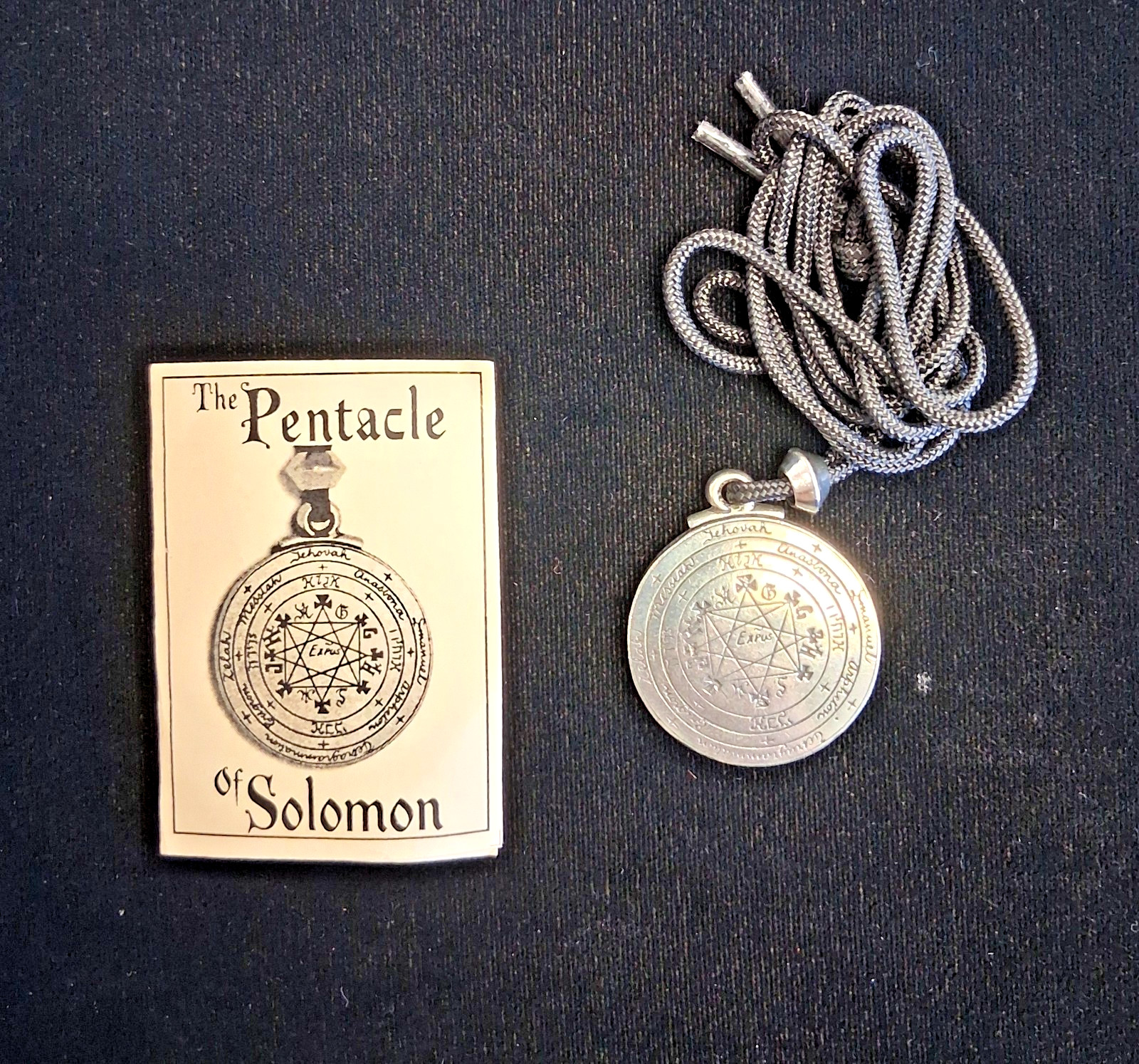 Pentacle of Soloman Amulet Necklace for Healers Hermetic Talisman