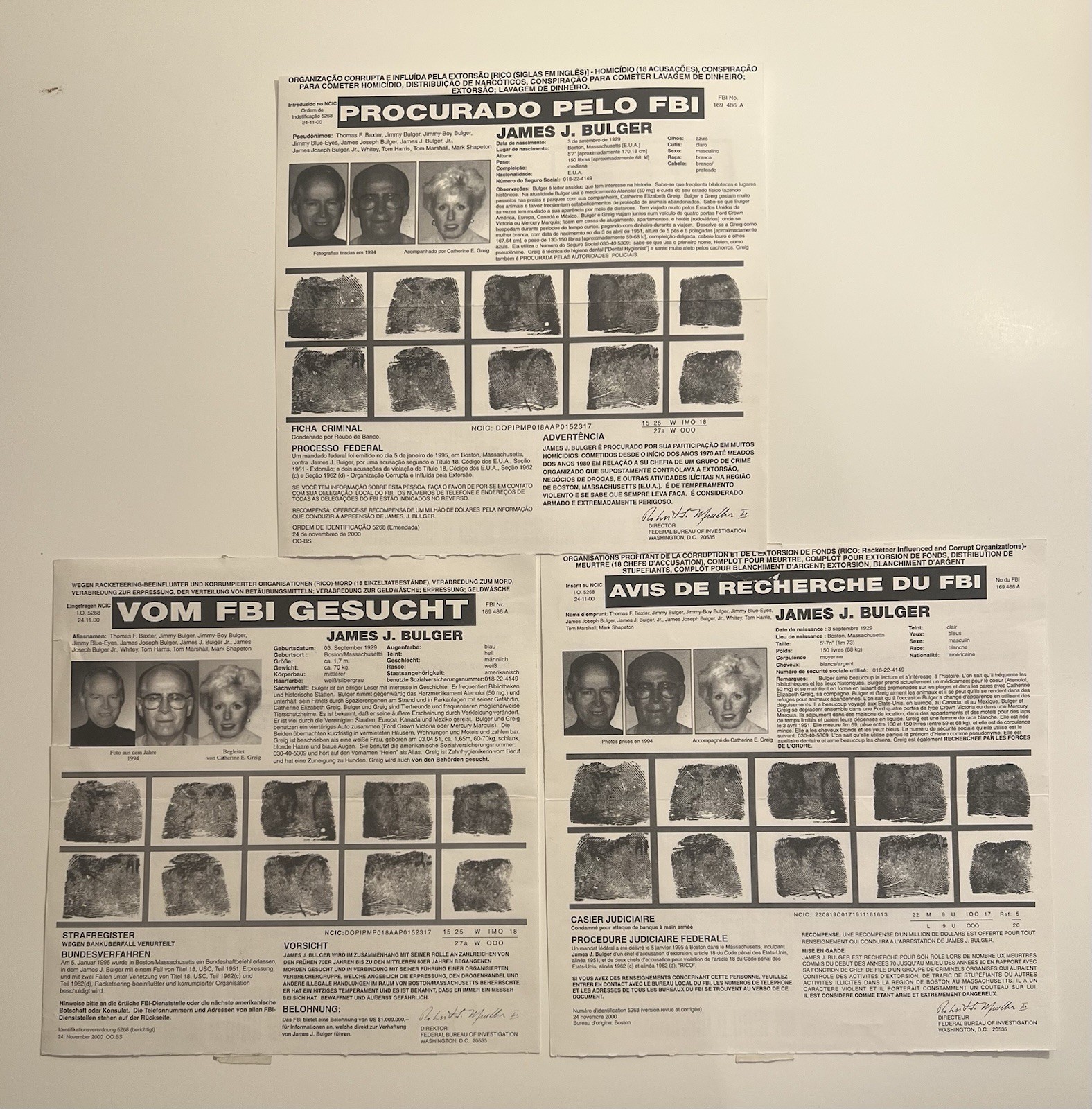 Very Rare FBI Wanted Posters - James \