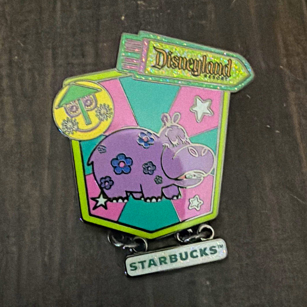 Disneyland Resort Starbucks Dangle Pin Purple Cow Hippo 2021 Disneyland/DCA