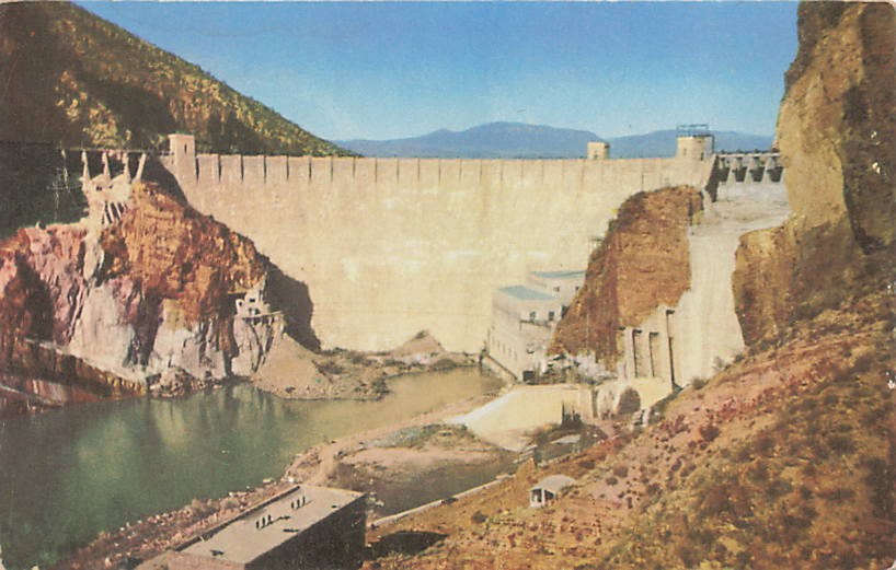 Postcard AZ: Roosevelt Dam, Apache Trail, Arizona