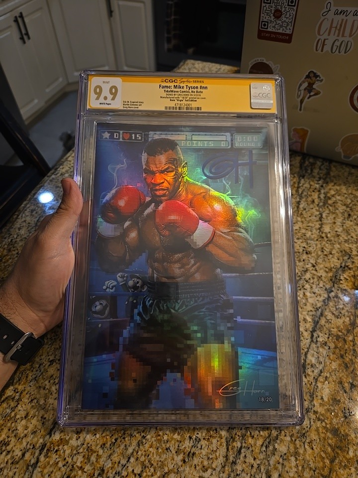 9.9 CGC Graded FAME: Mke Tyson Greg Horn MegaCon Virgin Cvr #/20 Artist Edition