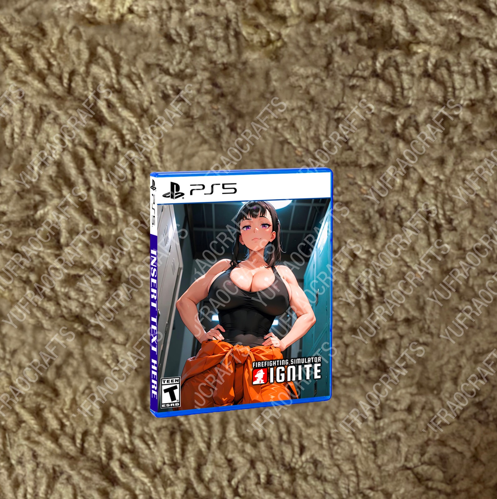 Firefighting Simulator PS5 CUSTOM COVER ART & CASE NO GAME