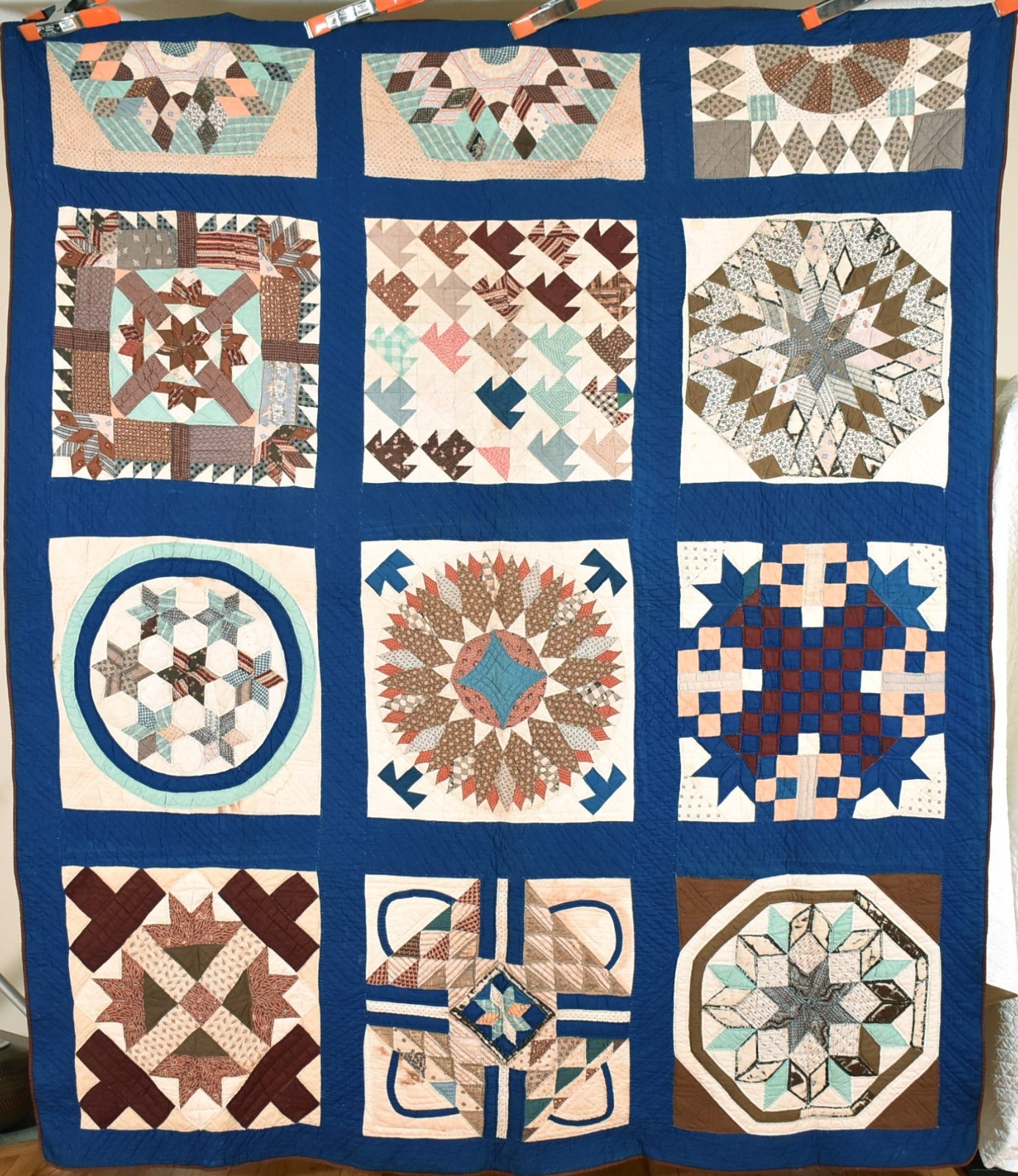 GORGEOUS Vintage 1880's Antique Sampler Quilt ~Extraordinary Piecework