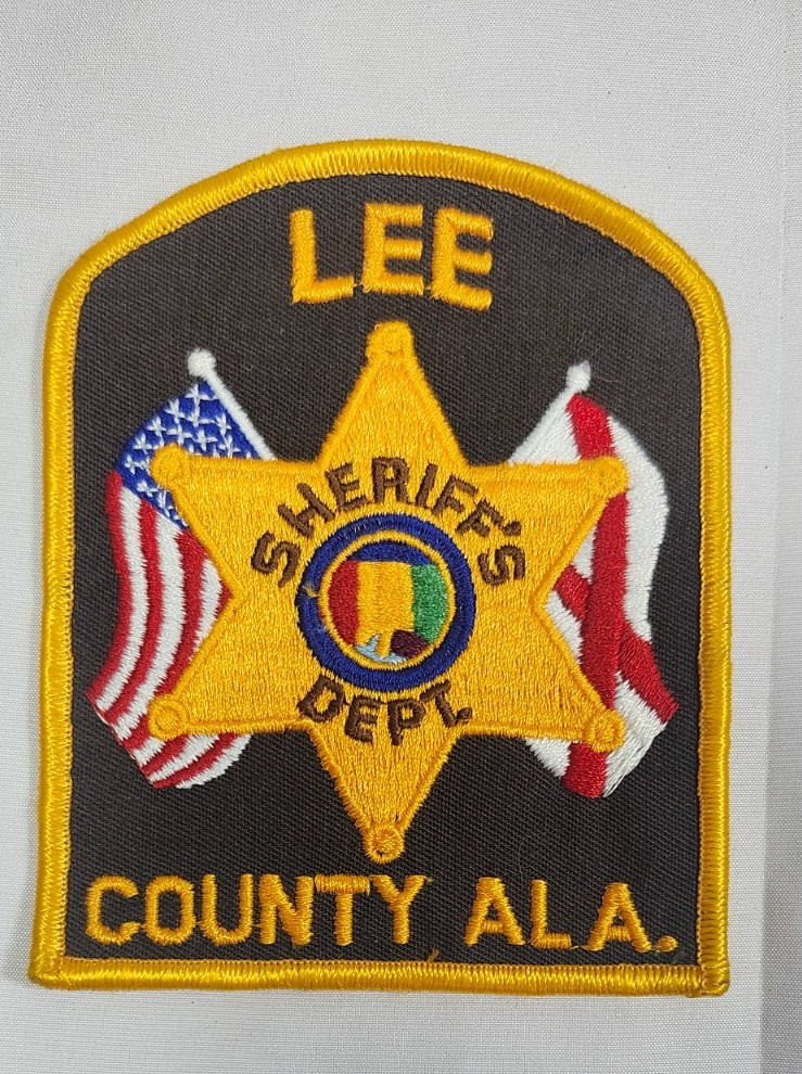 LEE COUNTY, AL. ALABAMA SHERIFF'S DEPT. POLICE SHOULDER PATCH - CLOTH BACK