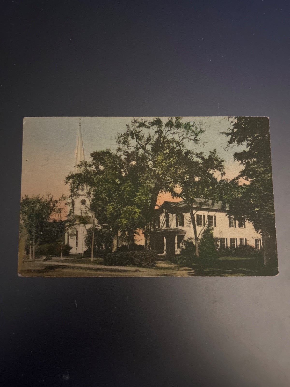 1940 Congregational church and town hall, York village Maine