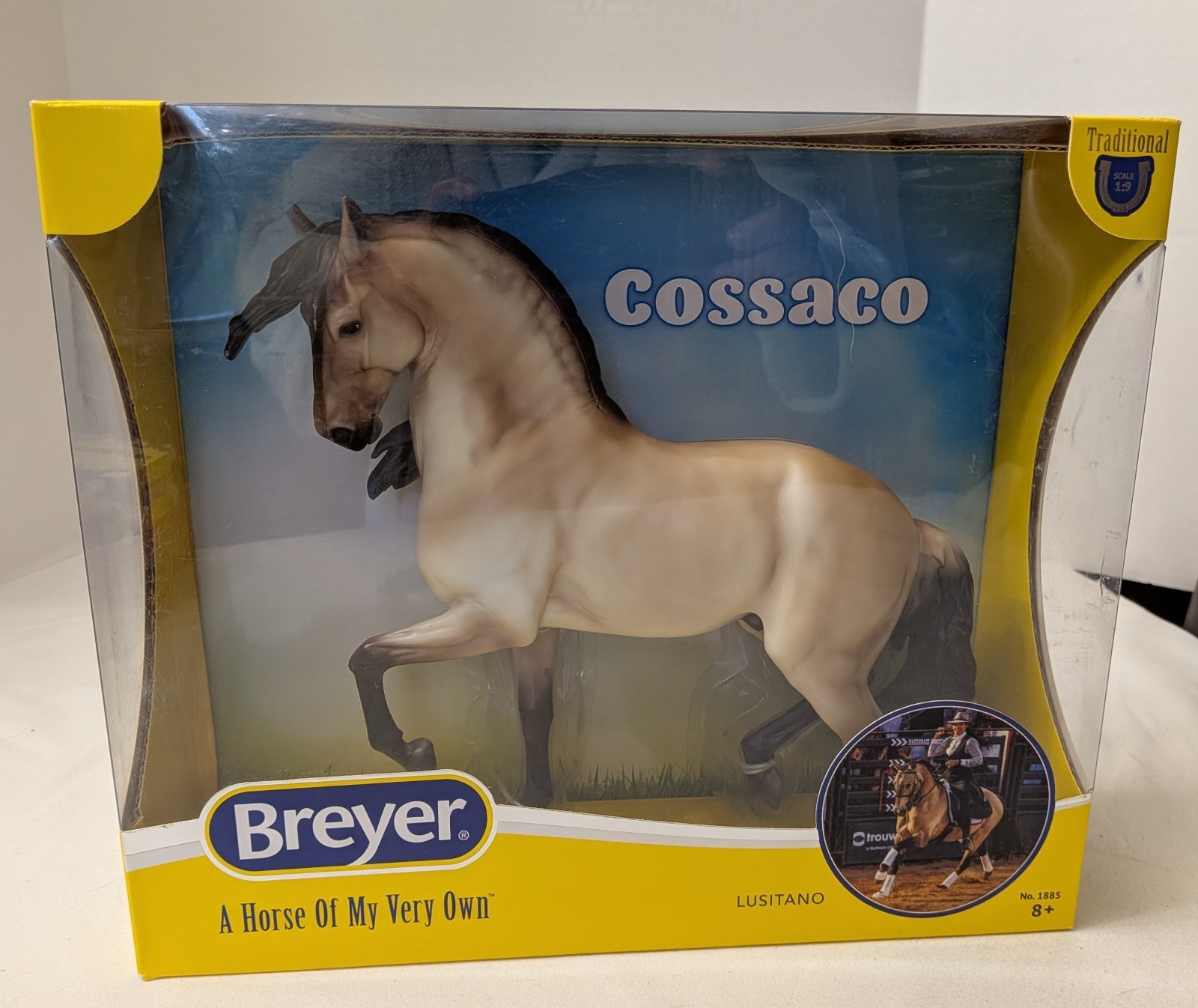 Breyer Trad. #1885  COSSACO  Buckskin Lusitano Stallion - Amazigh mold - EXC