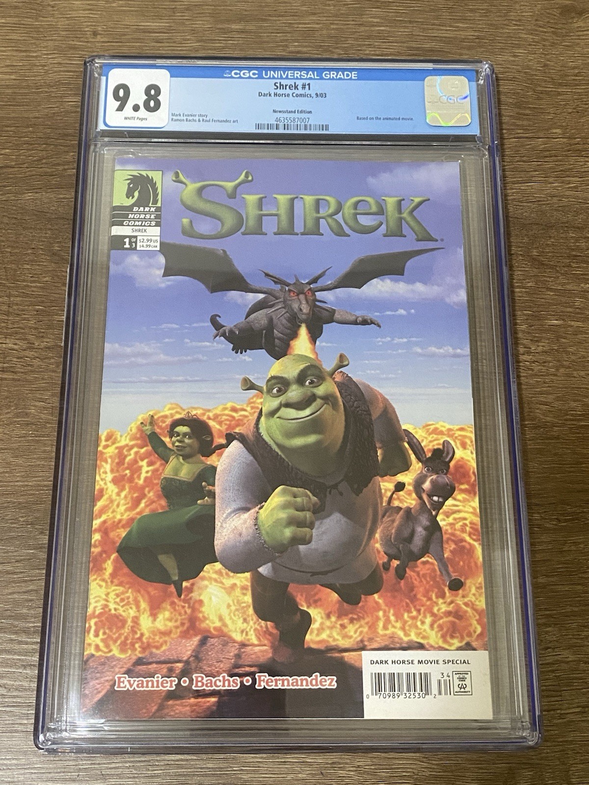 Darkhorse Shrek 1 CGC 9.8 Newsstand