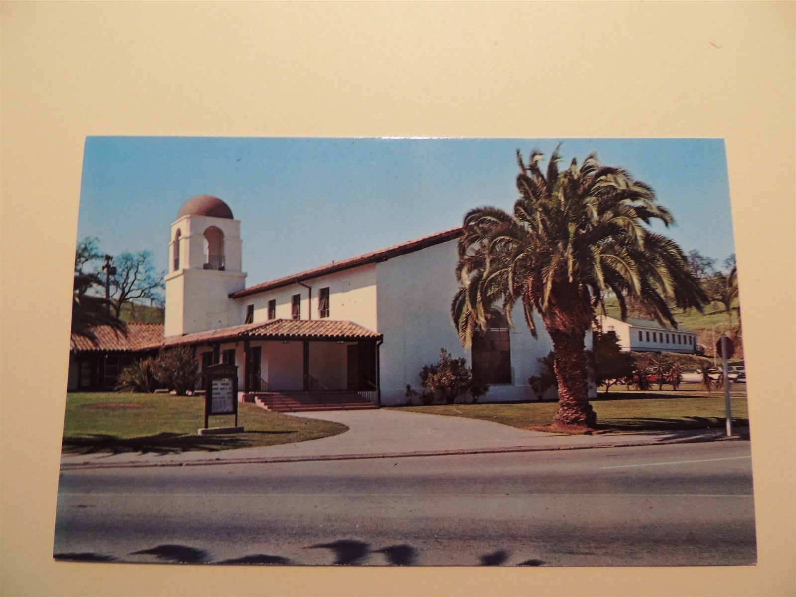 Hamilton Air Force Base California vintage postcard Chapel No. 1 1968