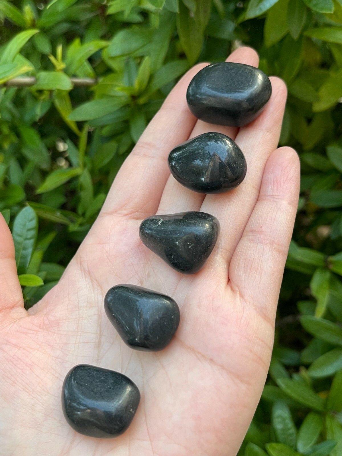 Grade A++Black Tourmaline Tumbled Stones, 0.8