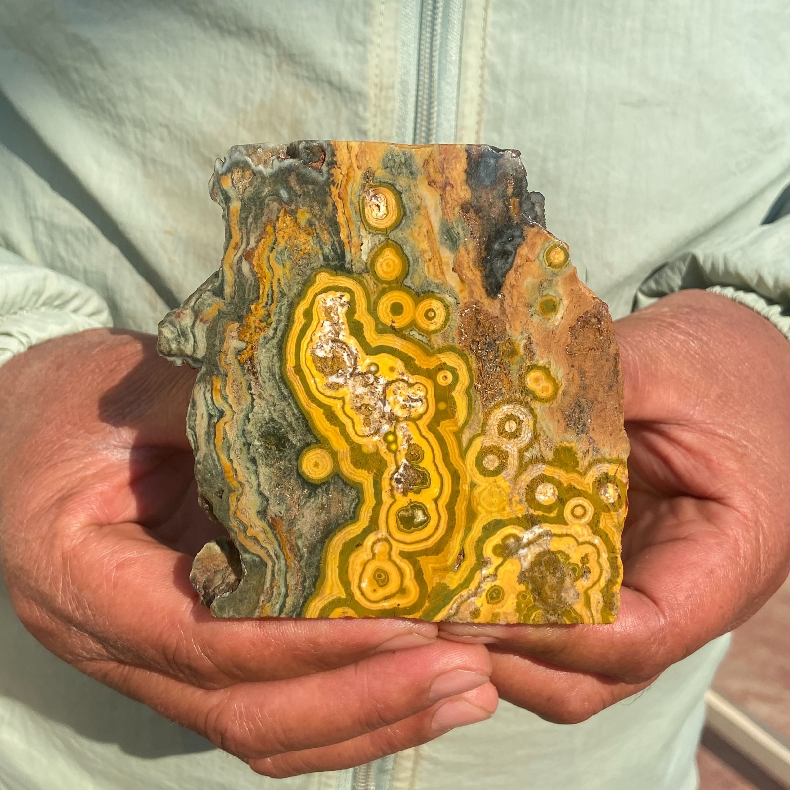 405g Rare Colourful Natural Ocean Jasper Rough Crystal Mineral Specimen Healing