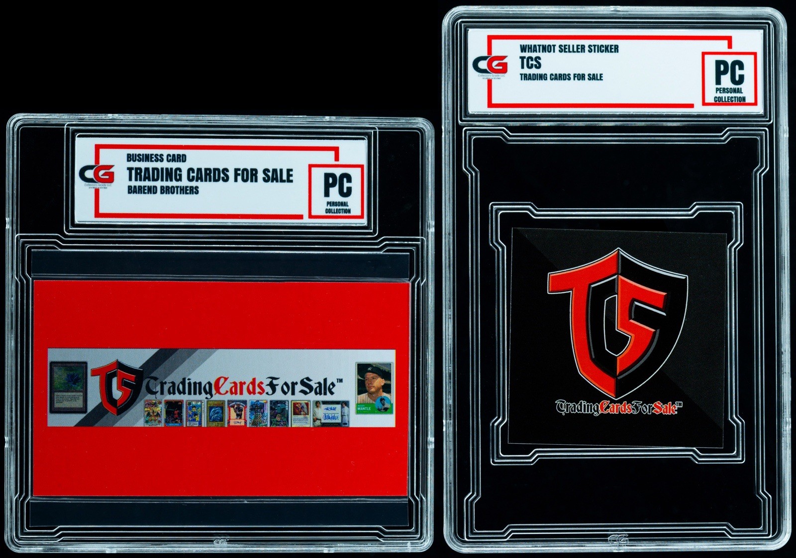 2025 CG PC Graded Business Card TRADING CARDS FOR SALE BAREND BROTHERS