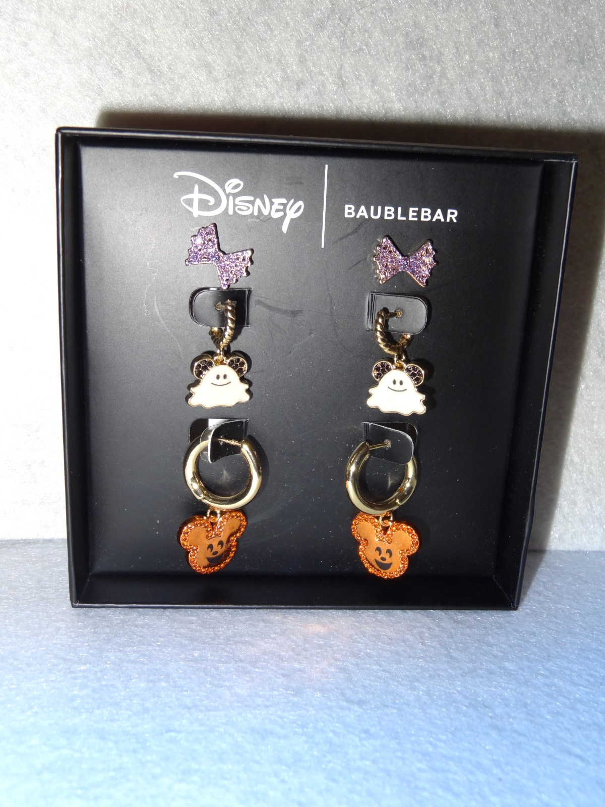 Disney Baublebar Halloween Boxed Set Three Pair of Earrings
