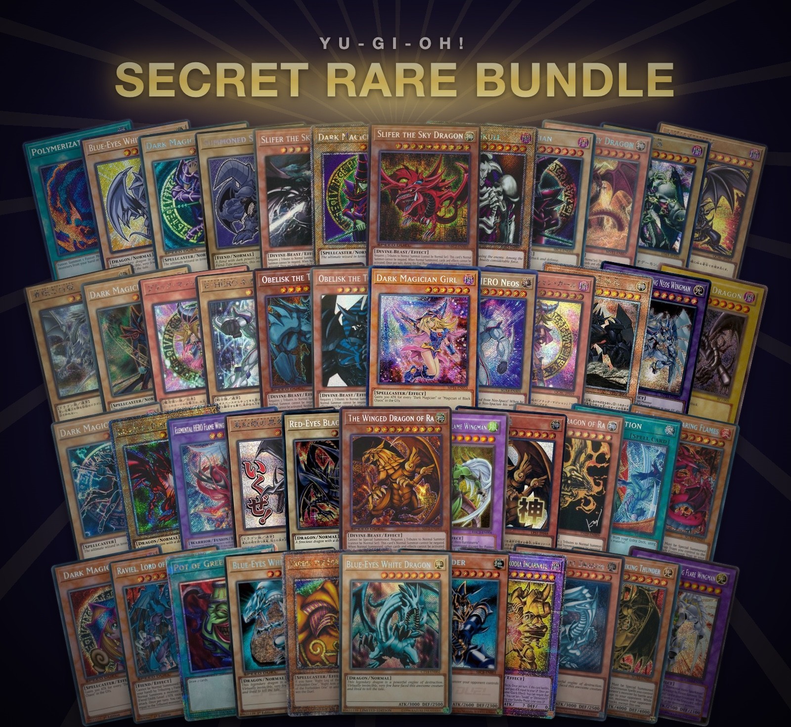🔥 Yu-Gi-Oh 20x SECRET RARE ONLY Card Bundle NM 🔥