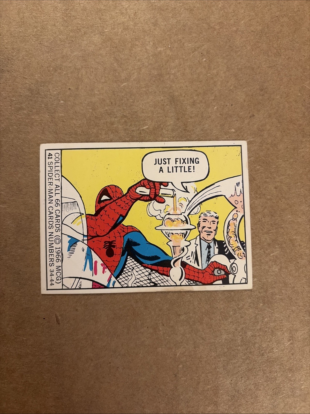 Vintage original 1966 Donruss Marvel SPIDER-MAN Super Heroes #38 Card