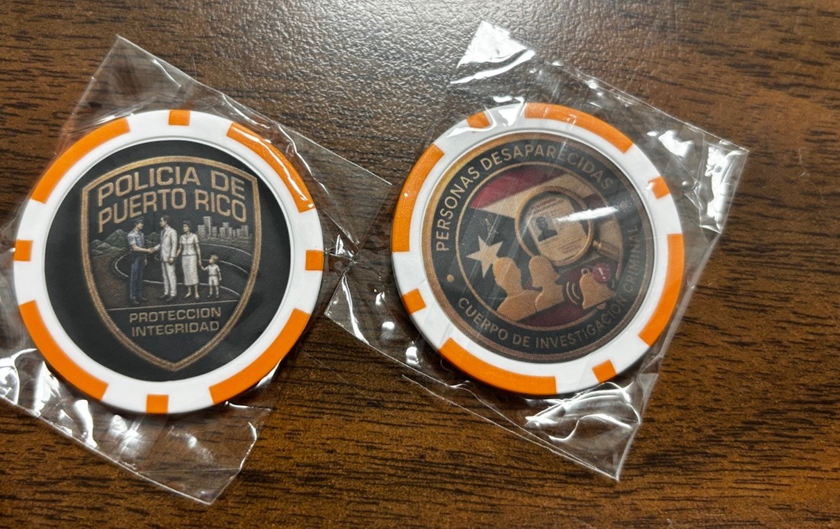 Coin Challenge Token , Personas desaparecidas Policía De Puerto Rico