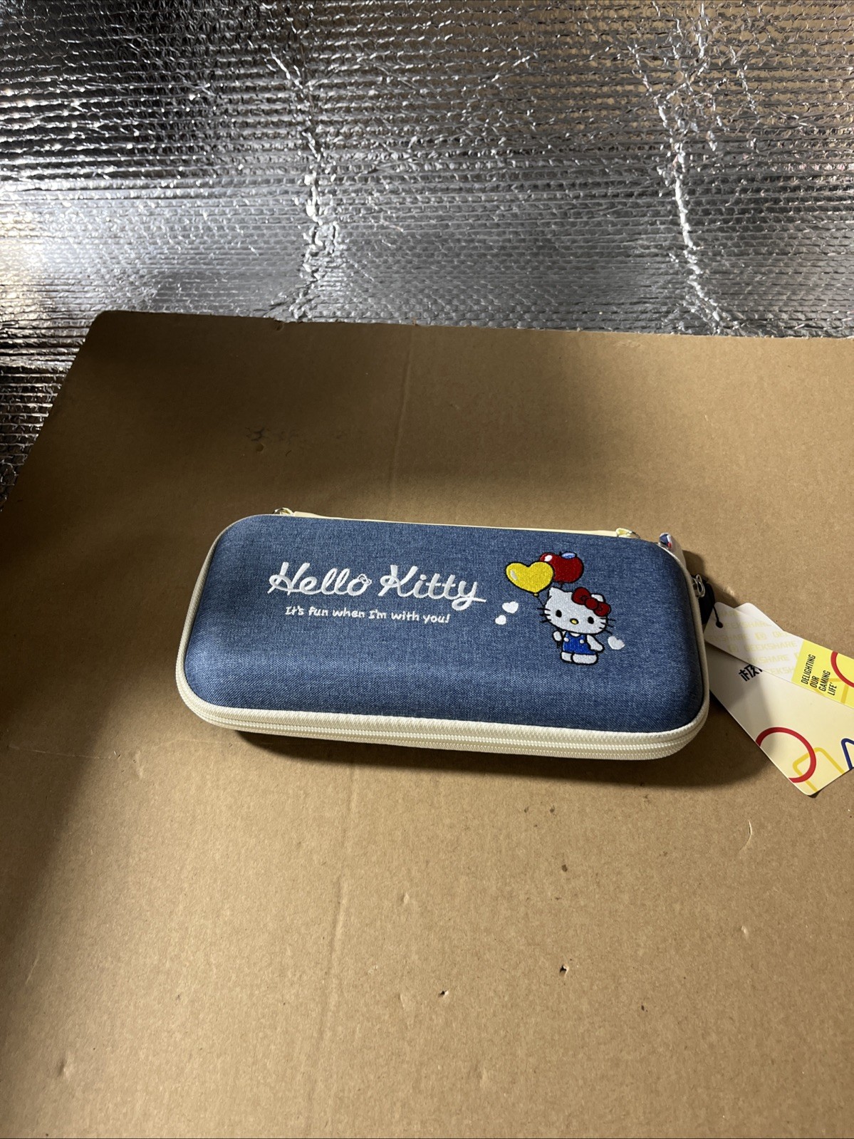GEEKSHARE Hello Kitty Blue Fabric Zipper Case & set
