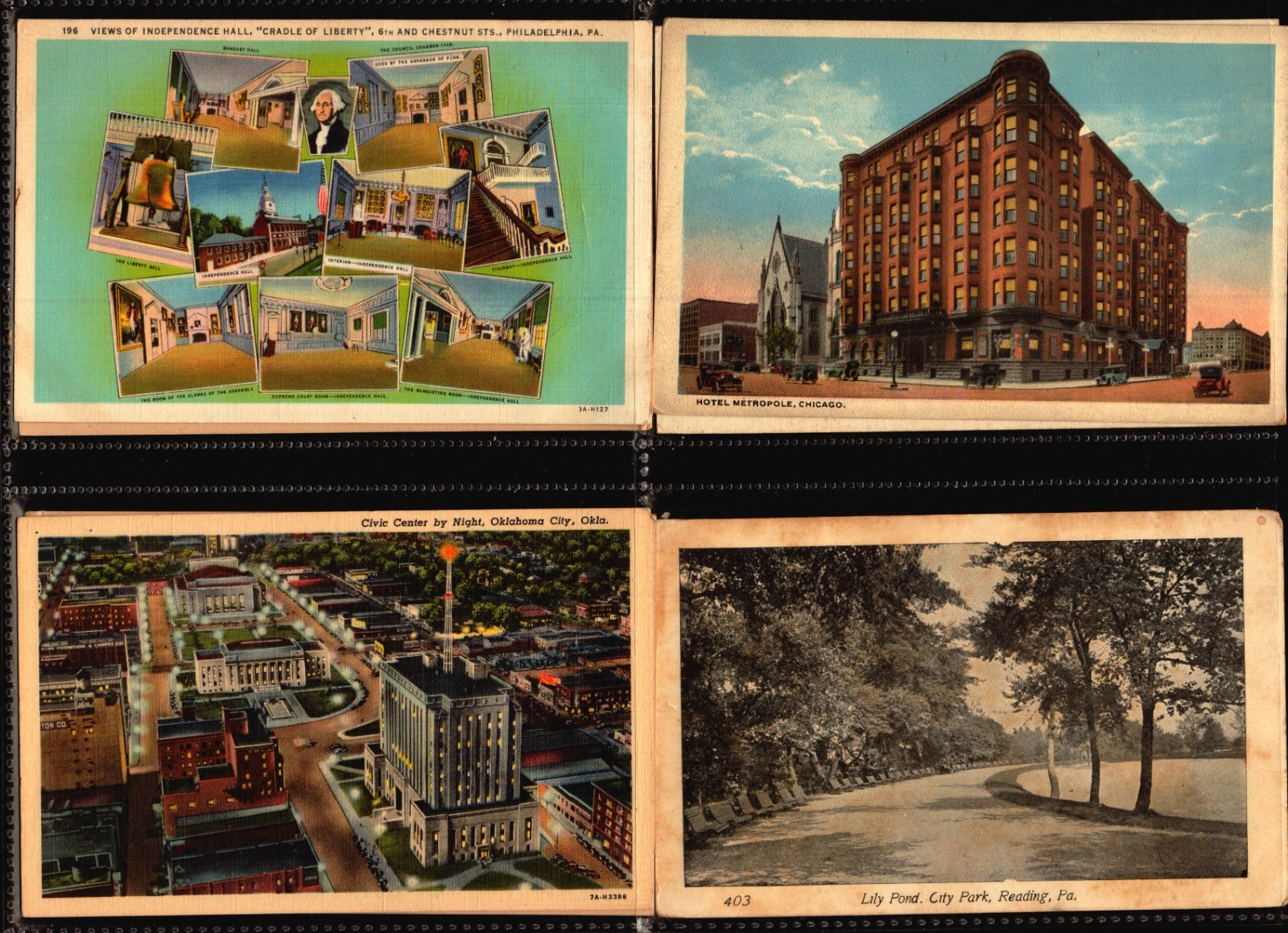 50 LINEN & WHITE BORDER POSTCARDS- UNUSED/UNPOSTED GREAT CONDITION SEE BELOW