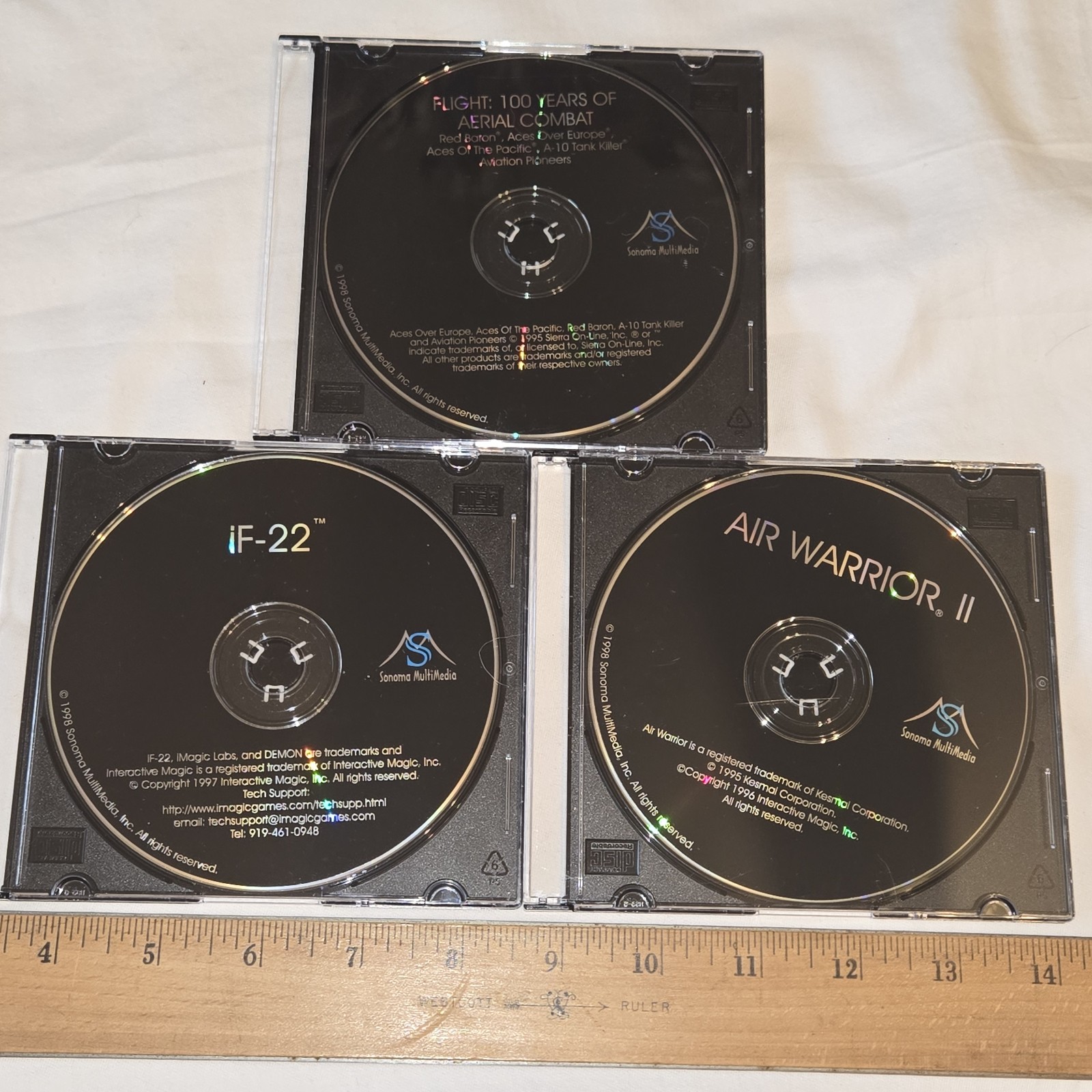 iF-22 Air Warrior II Flight 100 Years of Aerial Combat discs Sonoma MultiMedia