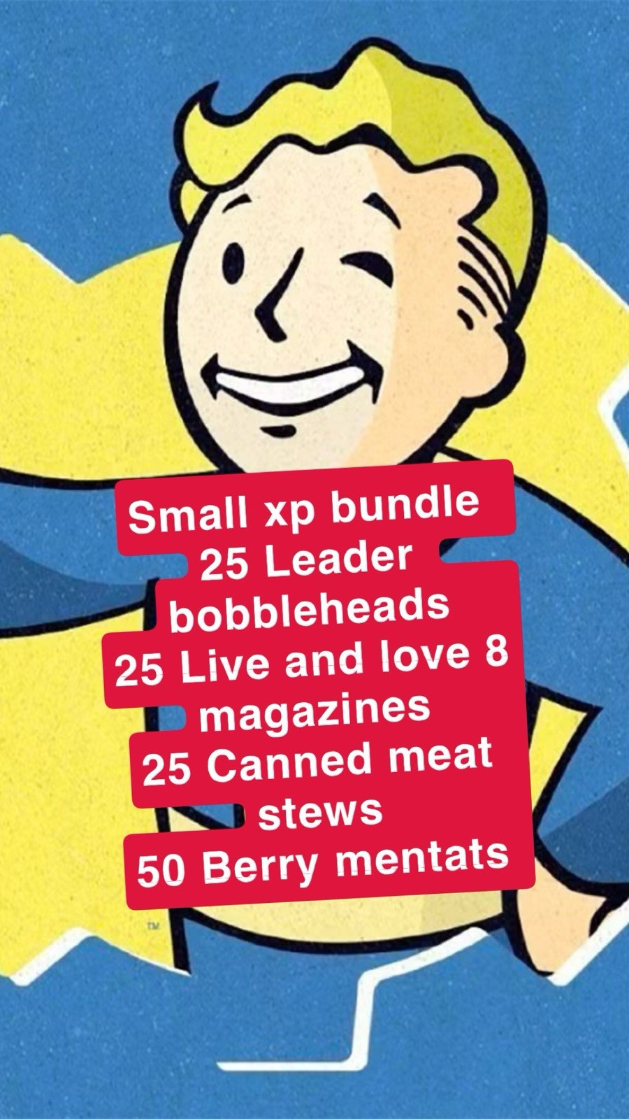 Fallout 76 PS4/PS5 Small XP bundle 