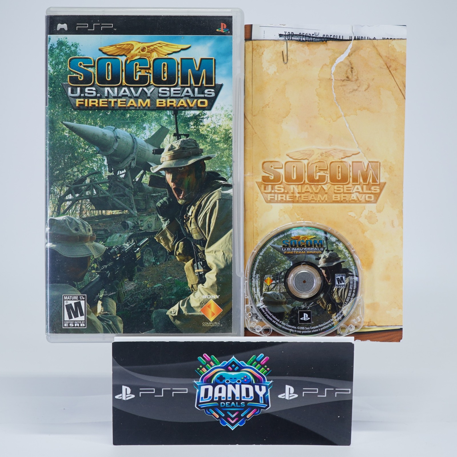 SOCOM US Navy Seals Fireteam Bravo CIB W/ Manual - PSP