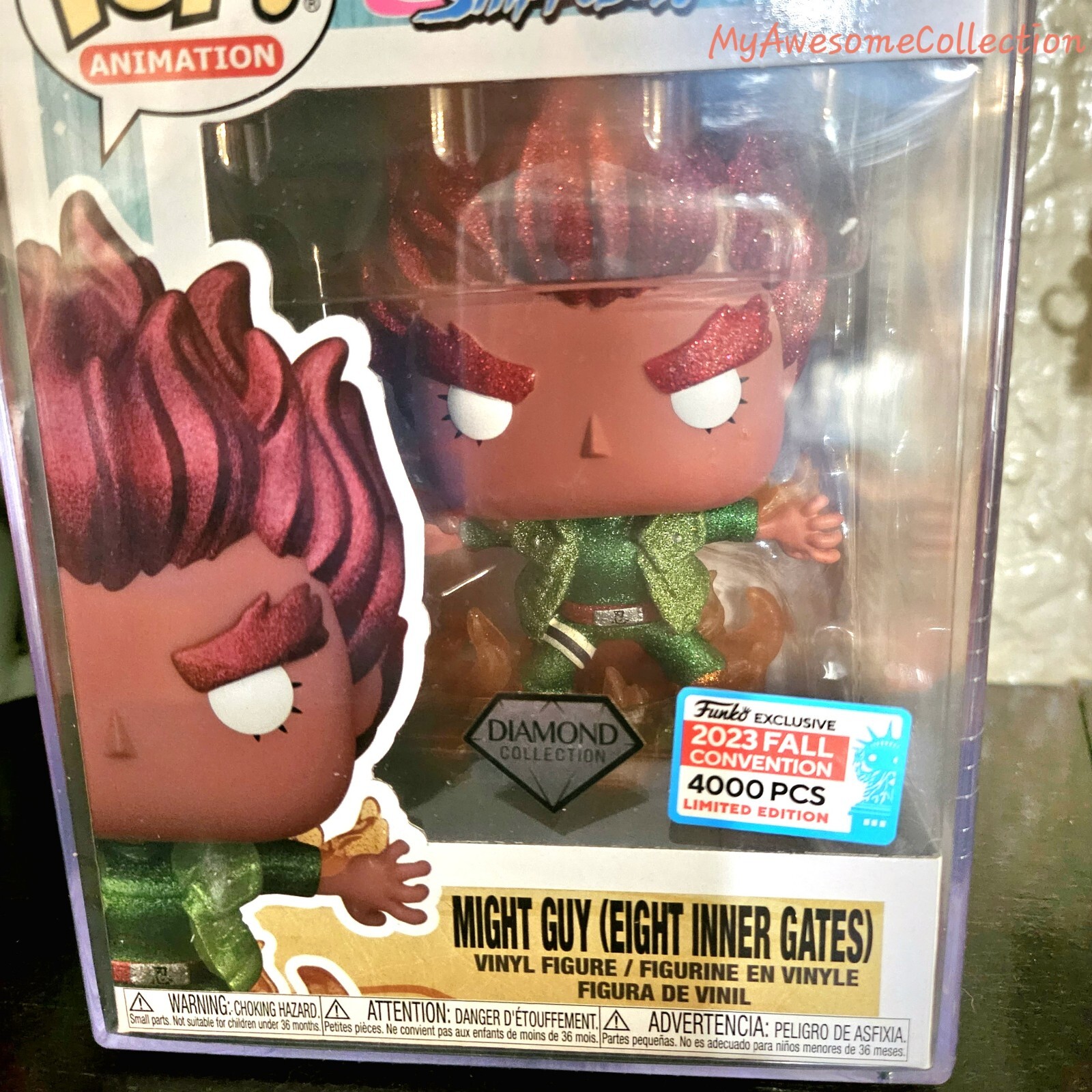 Might Guy Eight Inner Gates Naruto 2023 NYCC LE 4000 Funko Pop #824  Authentic 