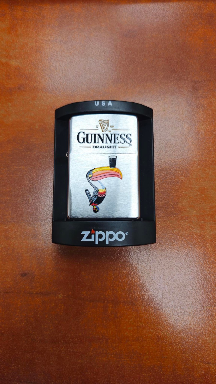 Zippo Guinness Draught Lighter - Iconic Toucan Design limited edition new