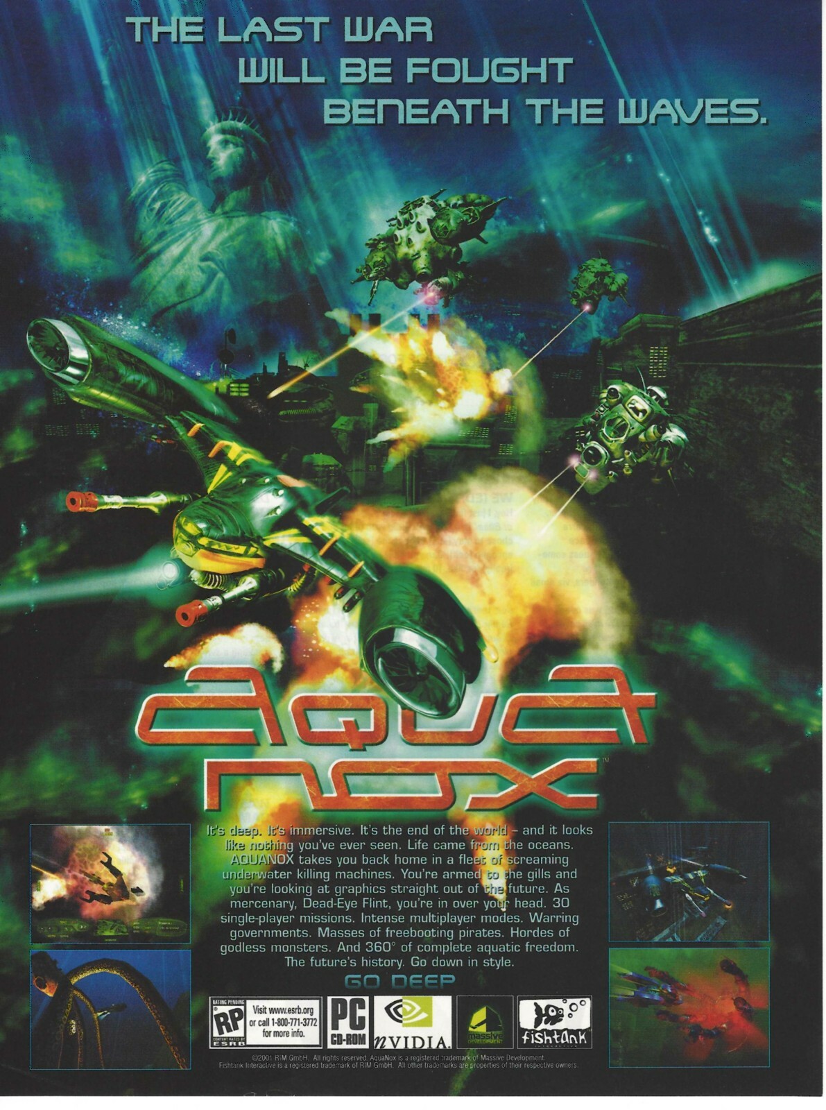 AquaNox Print Ad/Poster Art PC Small Box (A)