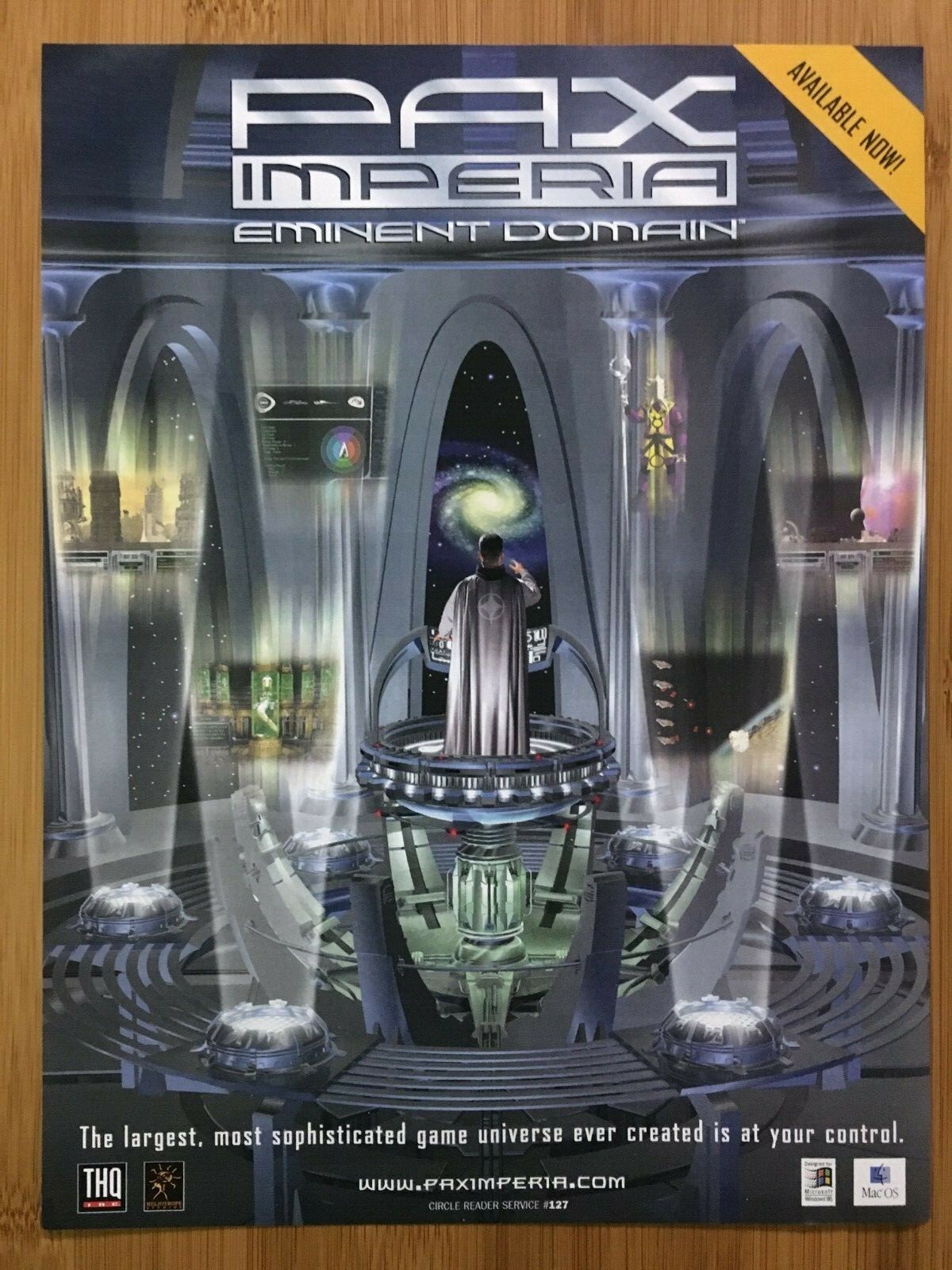 Pax Imperia Eminent Domain PC 1997 Vintage Game Print Ad/Poster Official Promo