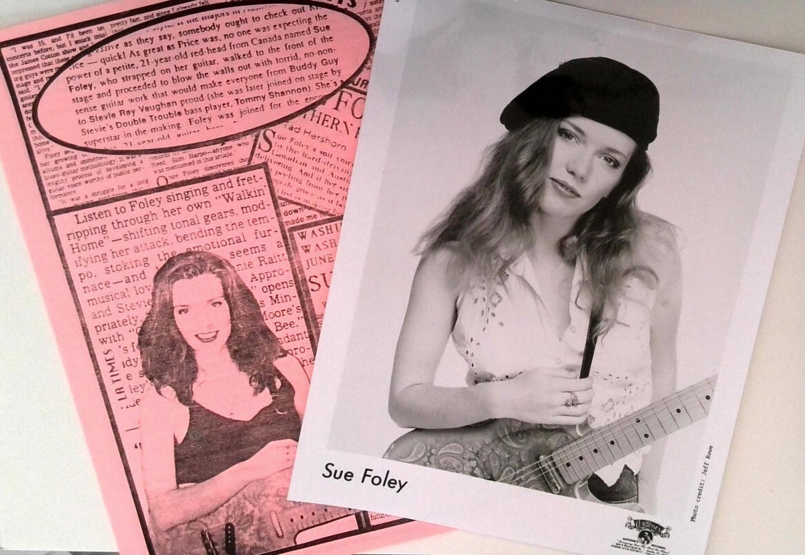 Original Sue Foley 1991 Photo Promo Press Kit - Antone's Records Austin TX