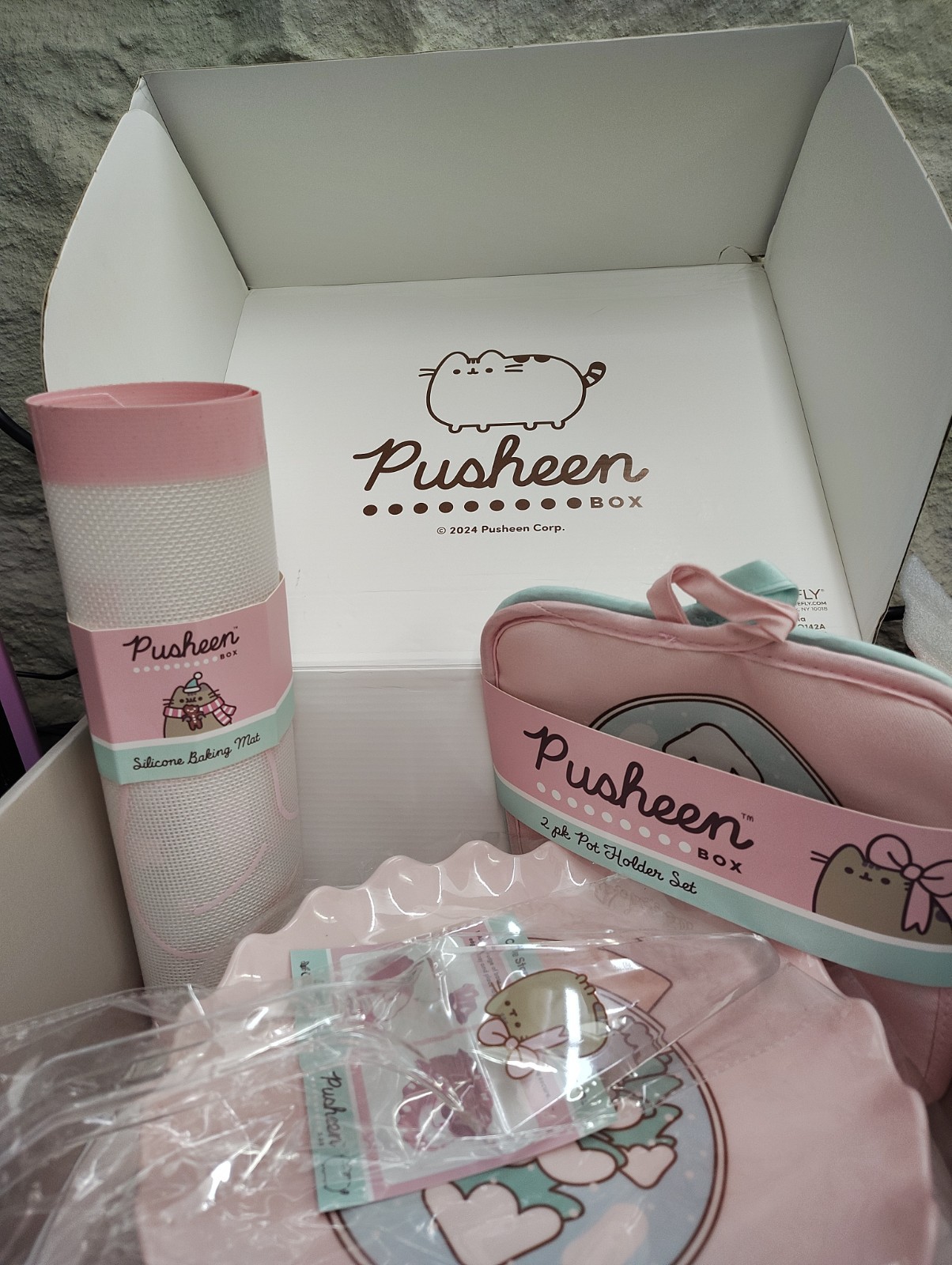 Pusheen Winter Box 2024 Incomplete Staying Cozy