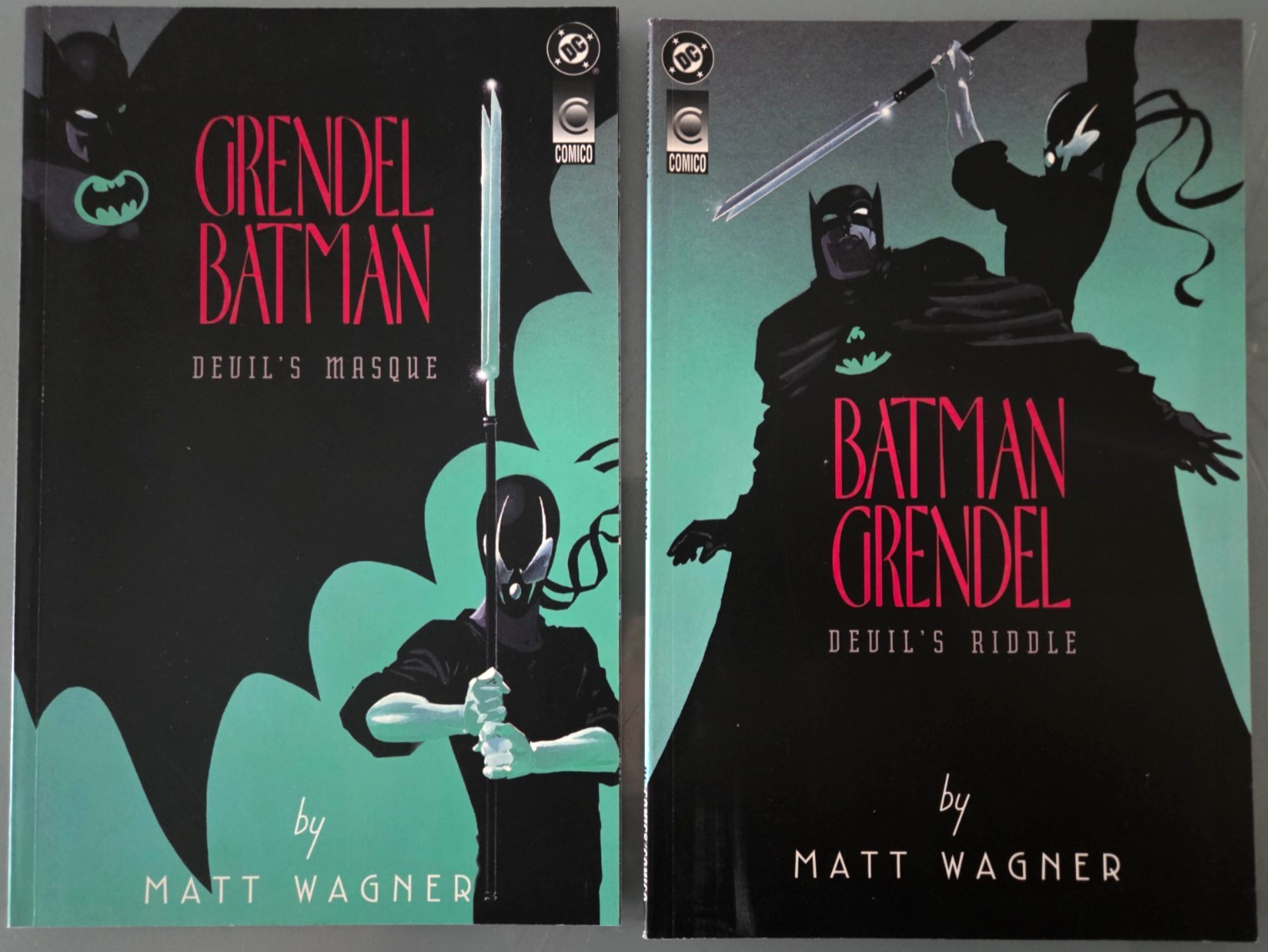 GRENDEL BATMAN DEVIL\'S MASQUE/DEVIL\'S RIDDLE #1 & 2 MATT WAGNER 1993 FULL+ASHCAN