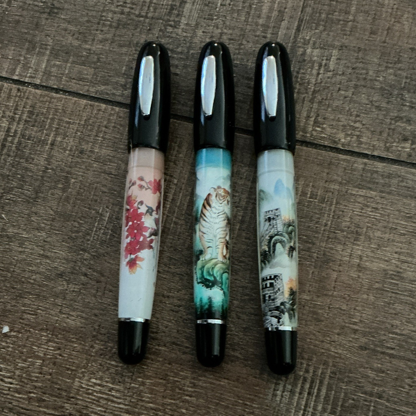 Monteverde Mega USA Limited Edition Collectible Resin Pen Set Lot of 3 w/ Caps