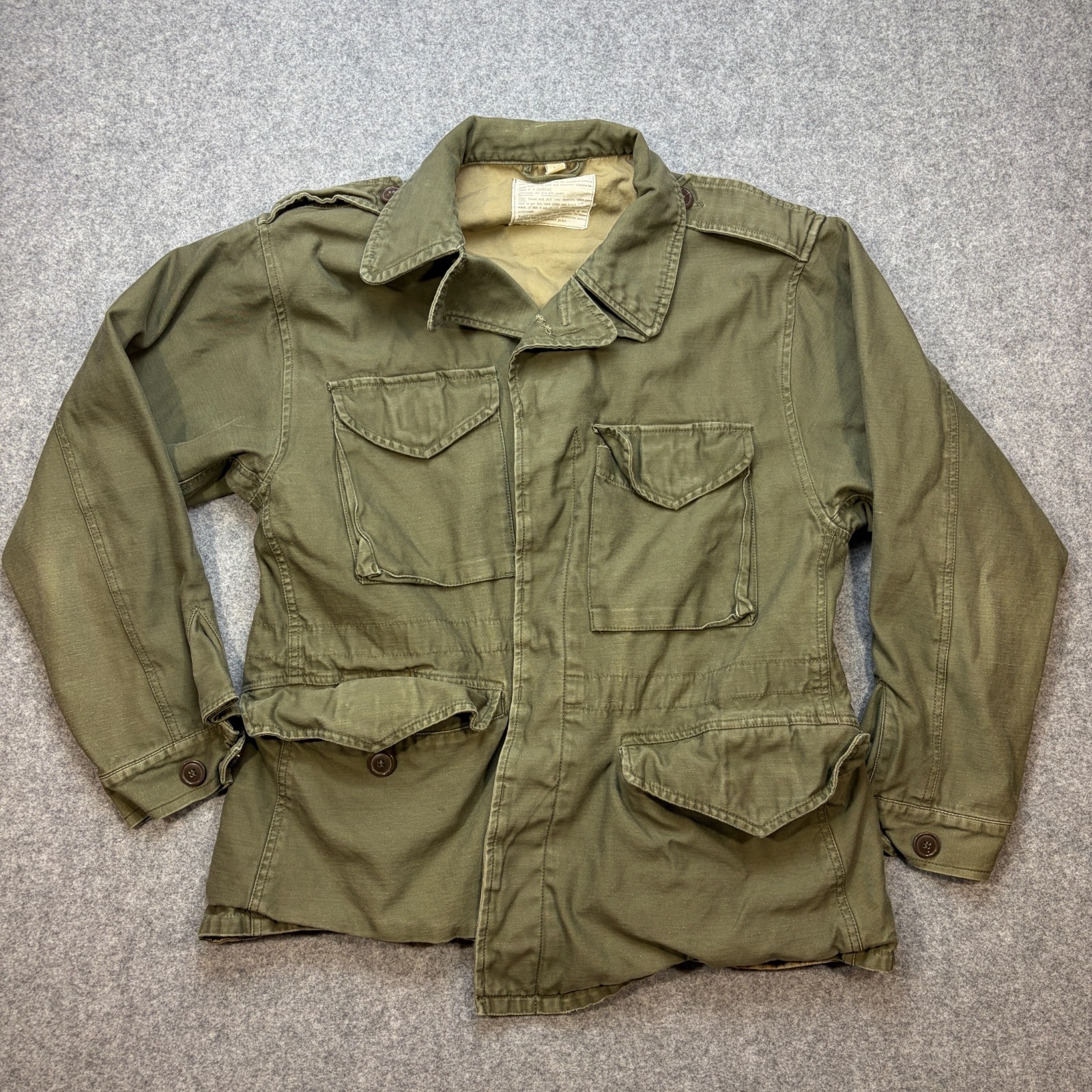 M1943 M43 US Army Field Jacket Repro 2011 Mens Large Olive Drab WWII Sessler Mfg