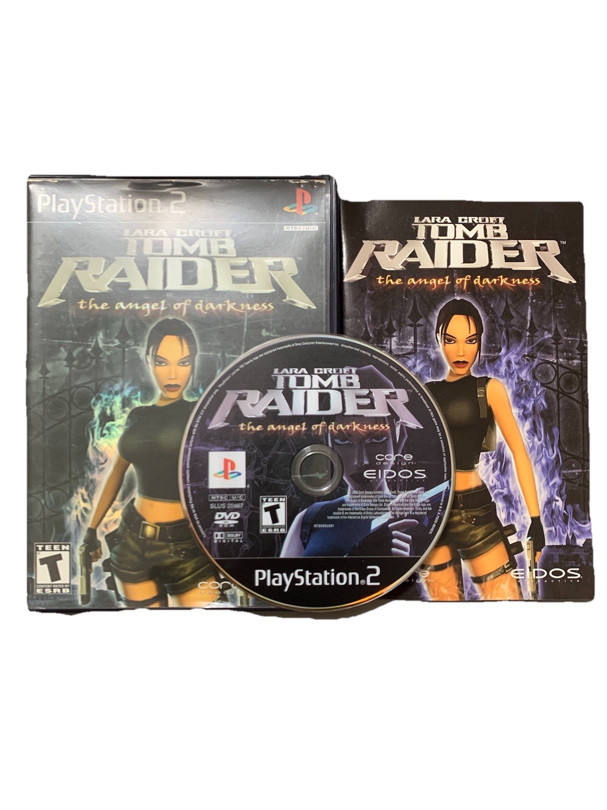 Lara Croft: Tomb Raider The Angel of Darkness (PlayStation 2, 2003) CIB Reg Card
